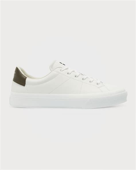 givenchy men's city sport leather low-top sneakers